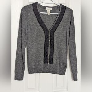 Tweeds Women's (Petite Large) Merino Wool V-Neck Button Up Sweater/Cardigan